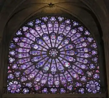 About The rose window of Notre Dame Cathedral